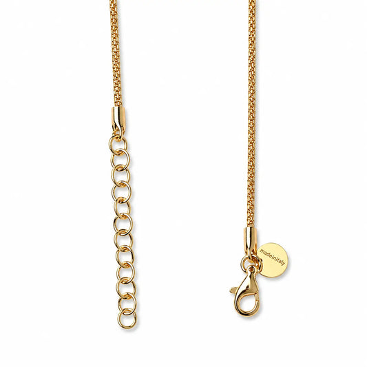 Italian Gold-Toned Minimal Snake Chain Anklet