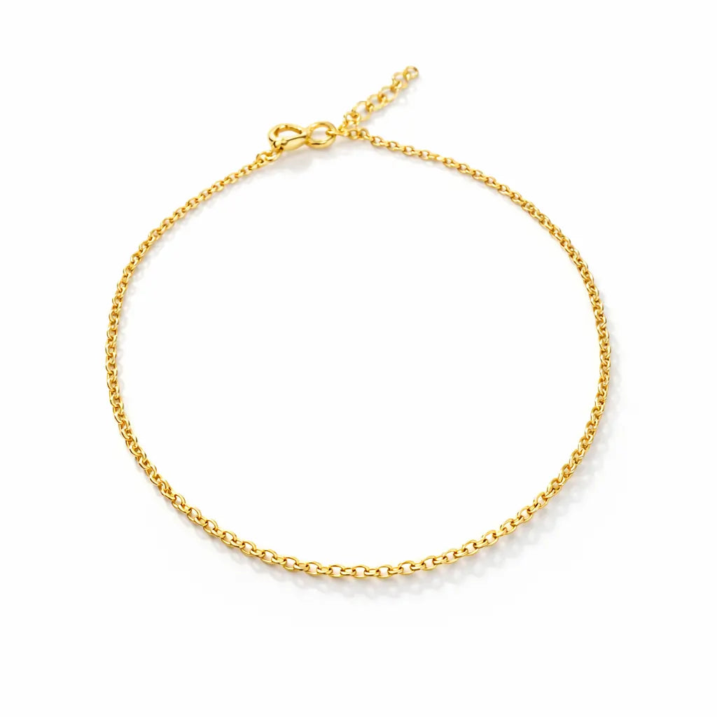 Minimal Gold Chain Anklet – | Everyday Luxury Anklet for Women