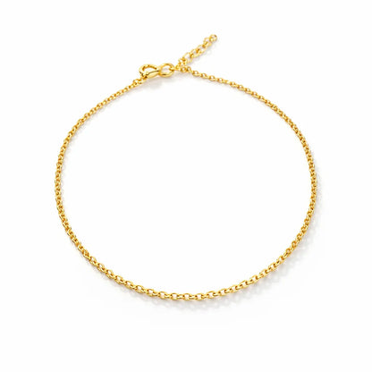 Minimal Gold Chain Anklet – | Everyday Luxury Anklet for Women