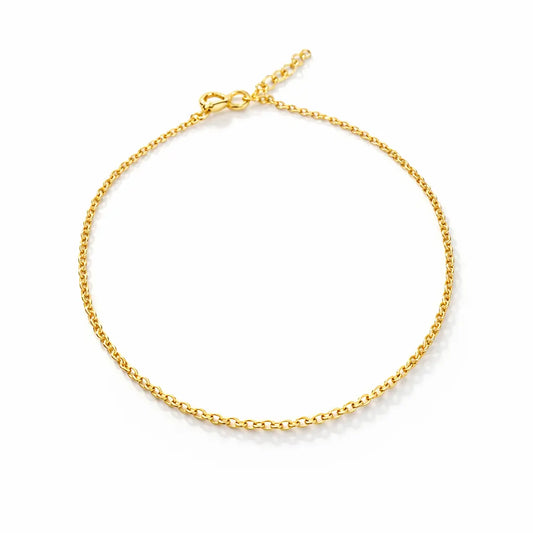 Minimal Gold Chain Anklet – | Everyday Luxury Anklet for Women