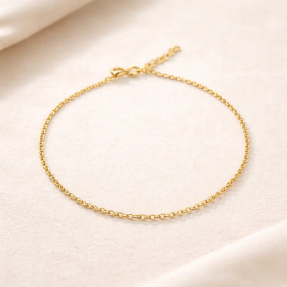 Minimal Gold Chain Anklet – | Everyday Luxury Anklet for Women