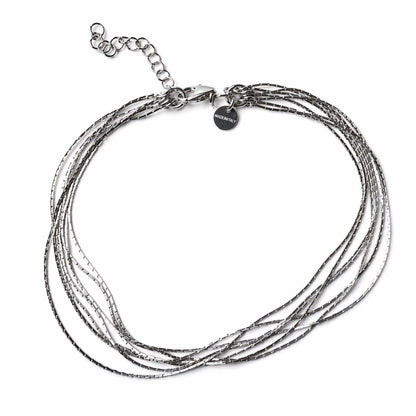 925 Sterling Silver Multi-Layer Chain Anklet – Elegant Minimal Layered Design