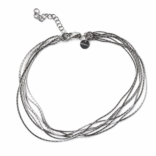 925 Sterling Silver Multi-Layer Chain Anklet – Elegant Minimal Layered Design