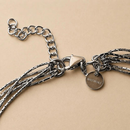 925 Sterling Silver Multi-Layer Chain Anklet – Elegant Minimal Layered Design