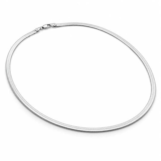 Thin Snake Chain Necklace in 925 Silver
