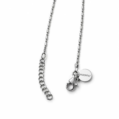 Italian Bead & Bar Chain Anklet – 925 Sterling Silver (Minimal Everyday Elegance)